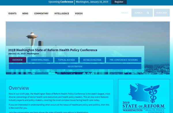 2019 Washington State of Reform Health Policy Conference